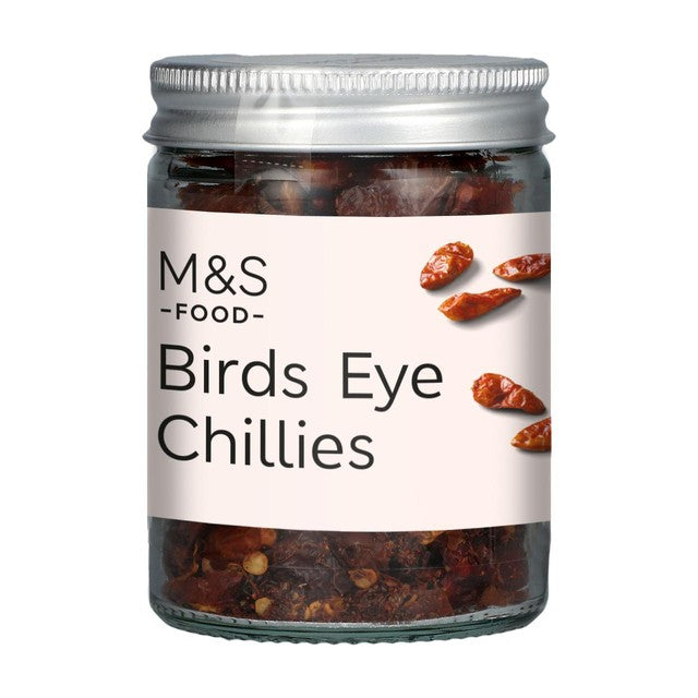 M&S dried birds eye chillies 18g - British product