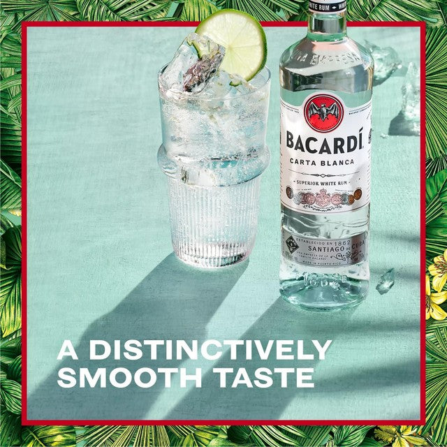 Bacardi Carta Blanca Superior white rum 70cl - British product