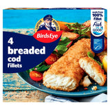 Birds Eye breaded cod fillets 400g - British product