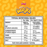 Wotsits Cheese Toastie chickpea crisps multipack 6 x 16g (British brand)