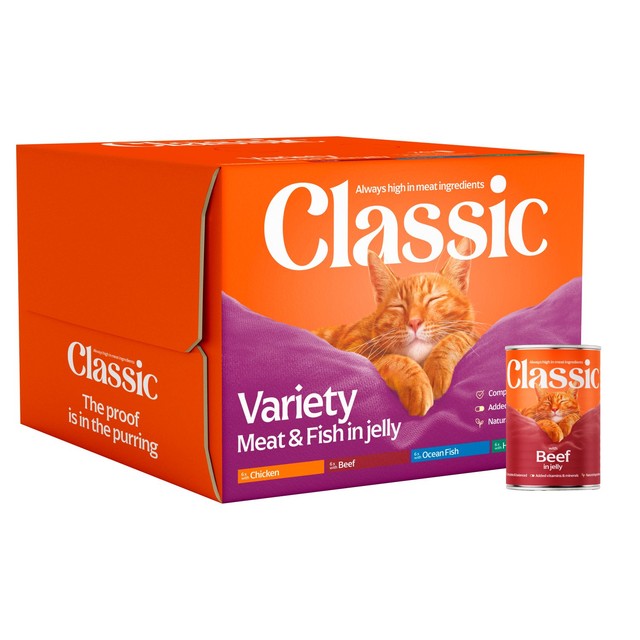 Butcher's Classic Cat Food variety pack 24 x 400g - British product