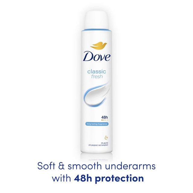 Dove classic fresh anti-perspirant deodorant spray 200ml - British product