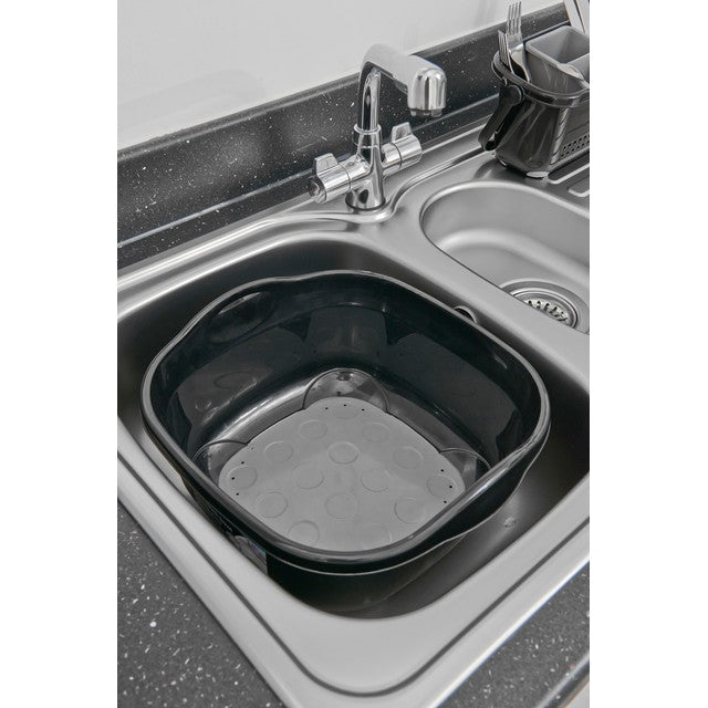 Addis Washing Up Bowl Black Grey 8.5 Litre - British product