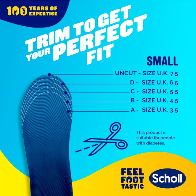 Scholl Gel Activ Trainer Insoles Small (British brand)