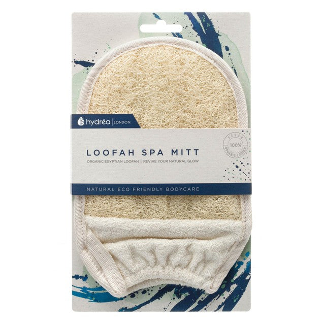 Hydrea London organic Egyptian loofah dual sided glove, UK version