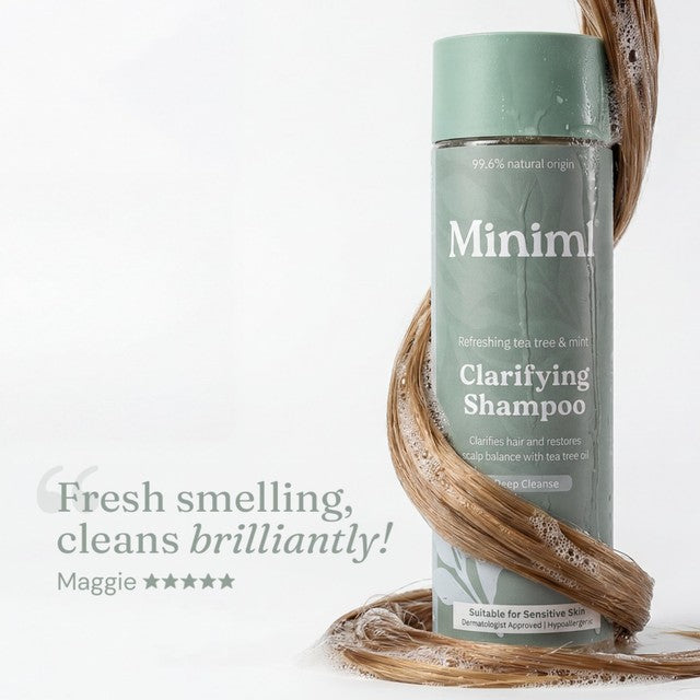 Miniml clarifying shampoo tea tree and mint (British brand)