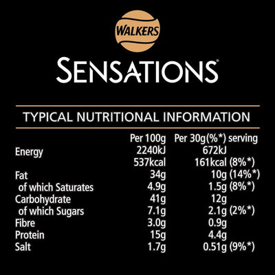 Walkers Sensations Thai Sweet Chilli überzogene Erdnüsse 150g