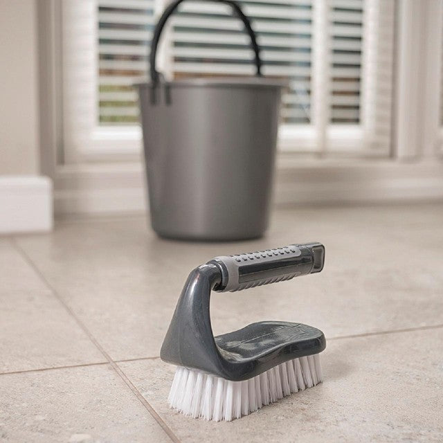 Addis Metallic Graphite floor scrub brush - British product