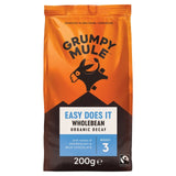 Grumpy Mule decaf organic coffee beans 200g, UK version