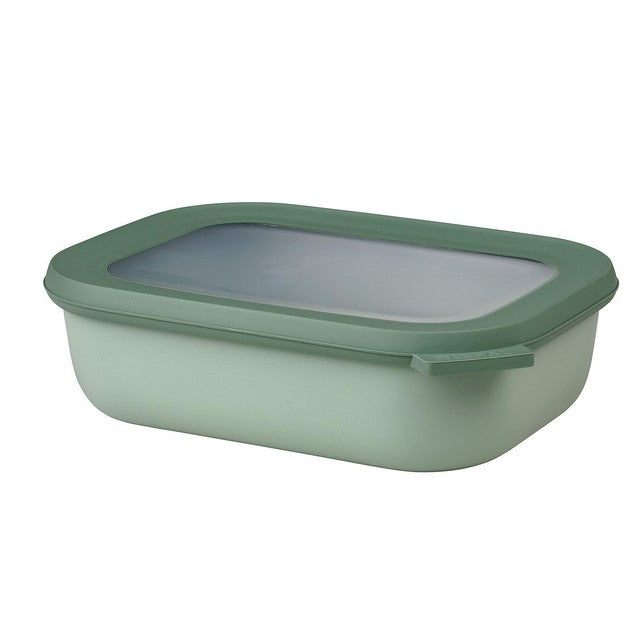 Mepal Cirqula rectangular storage container Nordic Sage 1000ml, imported from the UK