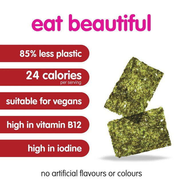 Itsu Sriracha Seaweed Crispy Thins 4 x 5g, UK version