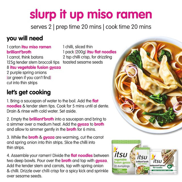itsu miso ramen broth 500ml, UK version