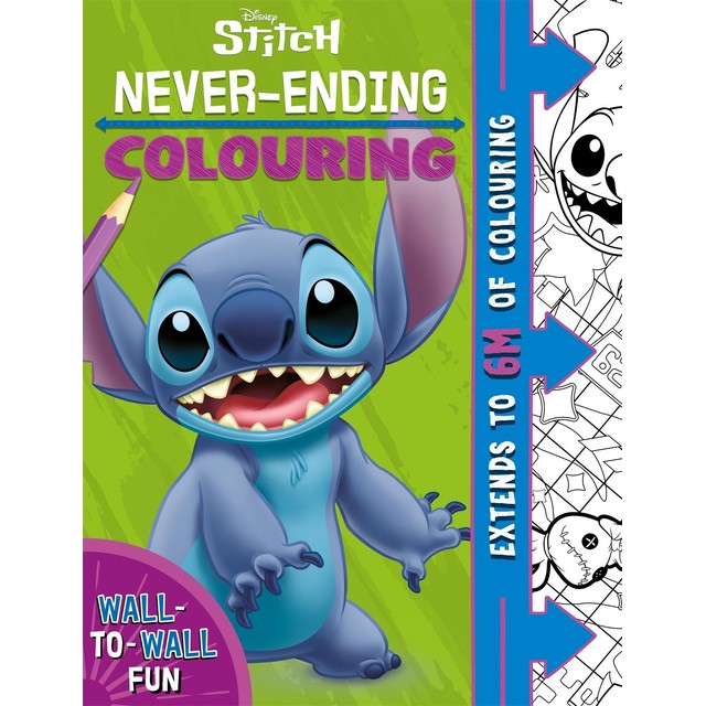 Igloo Books Disney Stitch Never-Ending Colouring Book 275mm x 210mm - British product