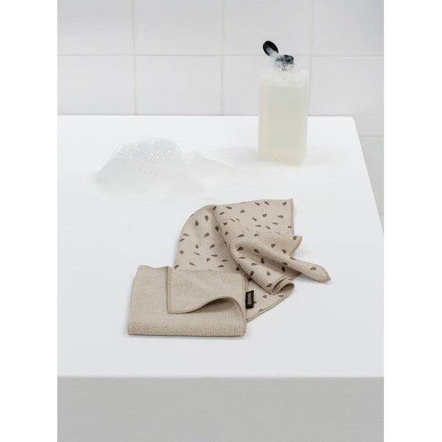 Brabantia microfibre dish cloths soft beige - British product