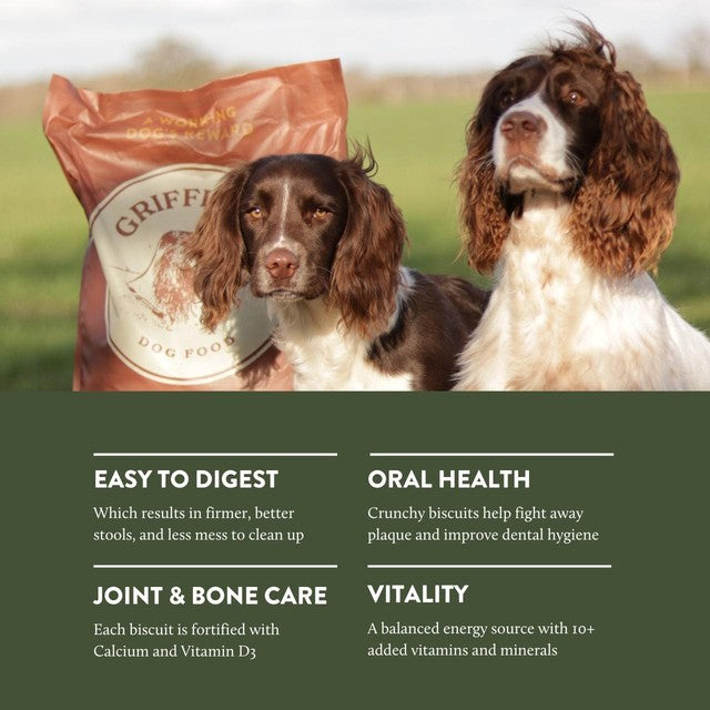 Griffiths original beef dry dog food 15kg, UK version