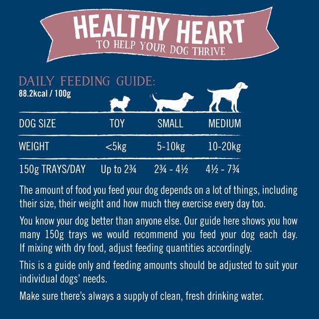 Butcher's Healthy Heart dog food trays 12x150g - British product