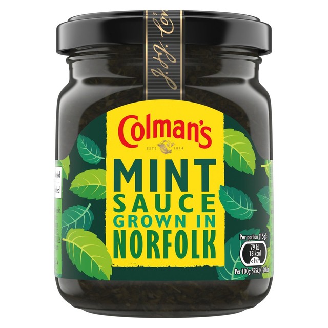 Colman's mint sauce 165g jar - British product