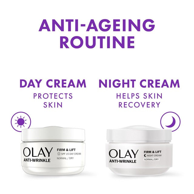 Olay Anti-Wrinkle Firm & Lift Night Cream 50ml, imported from the UK