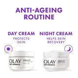 Olay Anti-Wrinkle Firm & Lift Night Cream 50ml, imported from the UK