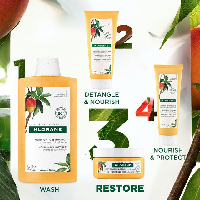 Klorane nourishing hair mask with mango for dry hair 150ml, UK version