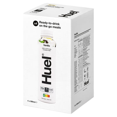 M&S Multipack de Shakes Remplacement de Repas Prêt à Boire Huel RTD Vanille 4 x 500ml - Acheter en ligne sur McGrocer