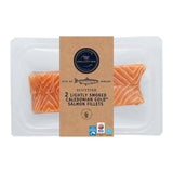 M&S lightly smoked salmon fillets 240g, imported from the UK
