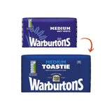 Warburtons Medium White Toastie 800g, imported from the UK