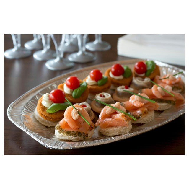 Duni aluminium buffet platters 29x44cm 5 pack, UK version