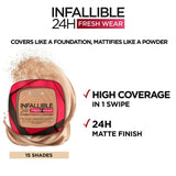 L'Oreal Paris foundation powder Shade 375 Deep Amber, UK version