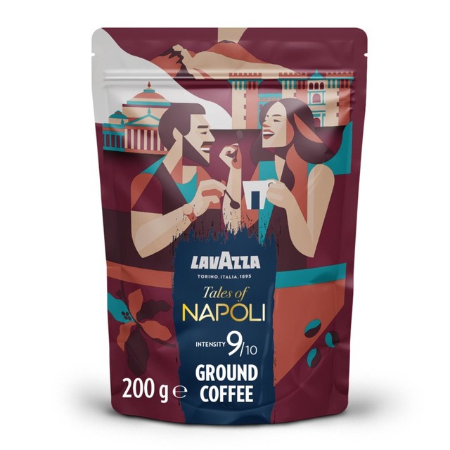 Lavazza Tales of Italy Naples ground coffee 200g, UK version