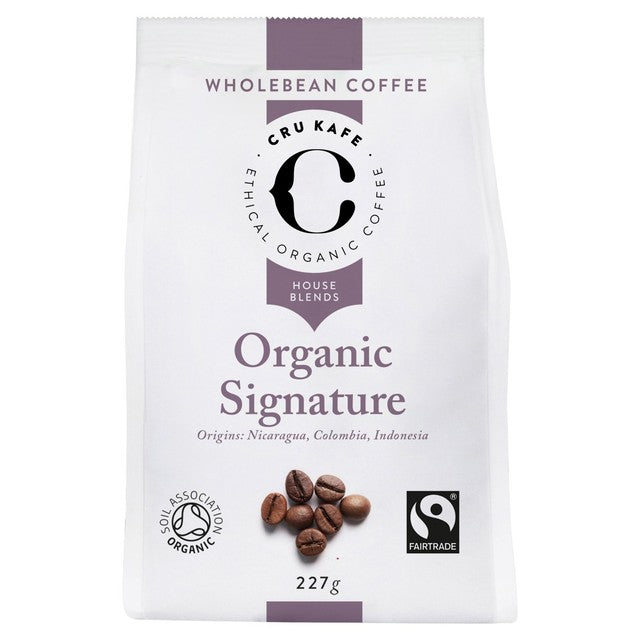 CRU Kafe organic fairtrade signature coffee beans - British product