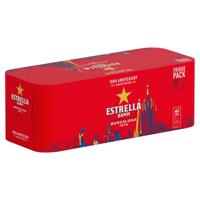 Estrella Damm Premium Spanish Lager Cans 10 x 330ml - British product