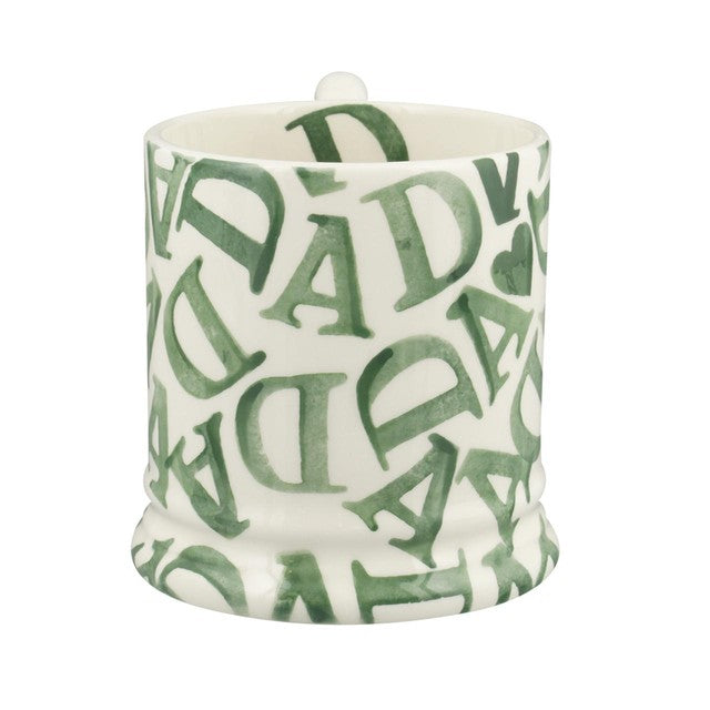 Emma Bridgewater D.A.D Green 1/2 pint mug - British product