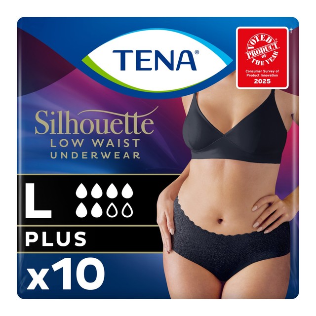 TENA incontinence pants Black L (British brand)