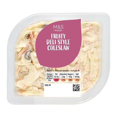 M&S M&S Fruktig Deli Style Coleslaw Tilbehør 300g- Kjøp online hos McGrocer