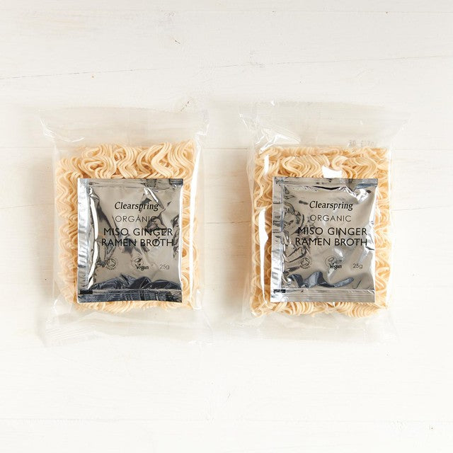 Clearspring Miso Ramen Noodles with Ginger Soup 210g - British product