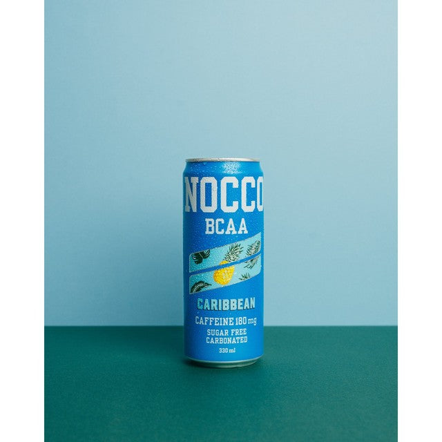 Nocco Caribbean Pineapple Energy Drink 330ml, imported from the UK