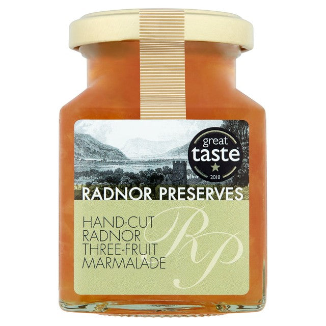 Radnor Preserves three fruit marmalade 240g, imported from the UK