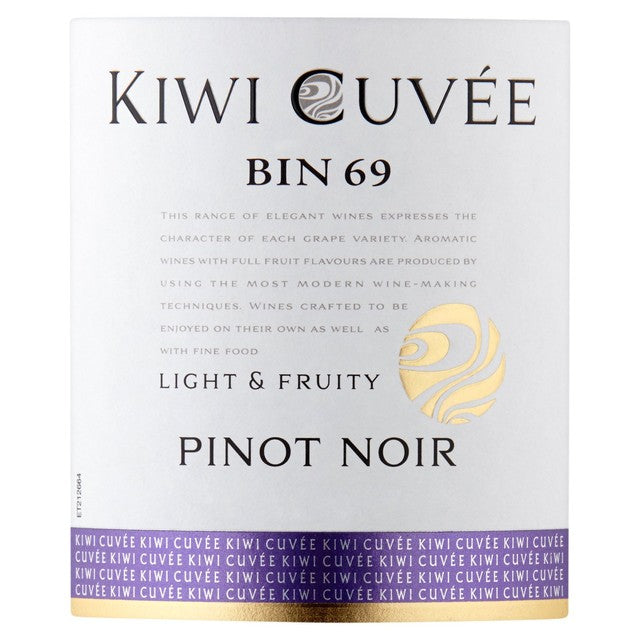 Kiwi Cuvee Pinot Noir red wine 75cl, UK version