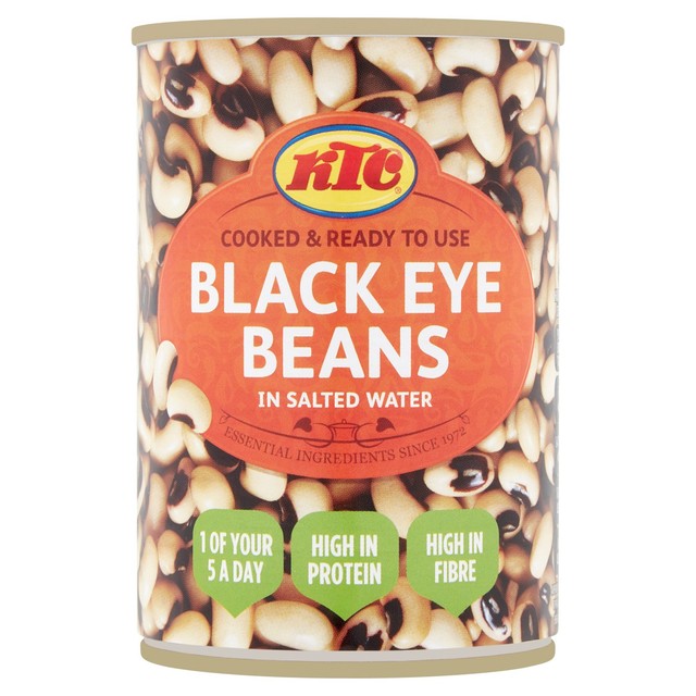 KTC black eye beans canned 400g, UK version