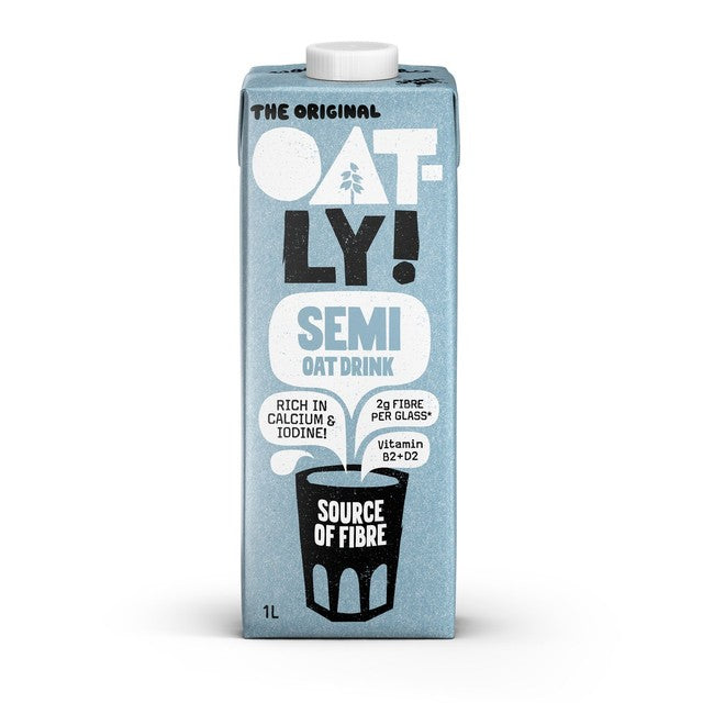 Oatly semi long life oat drink 1L, imported from the UK