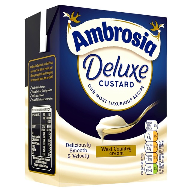 Ambrosia Deluxe Ready To Serve Custard Carton 750g - British product