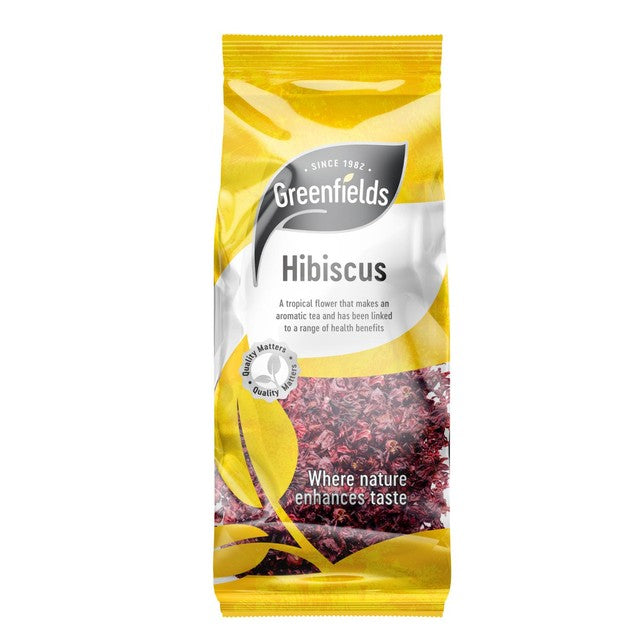 Greenfields dried hibiscus flower, imported from the UK