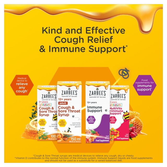 Zarbee's Children's Cough & Sore Throat Syrup 100ml (British brand)
