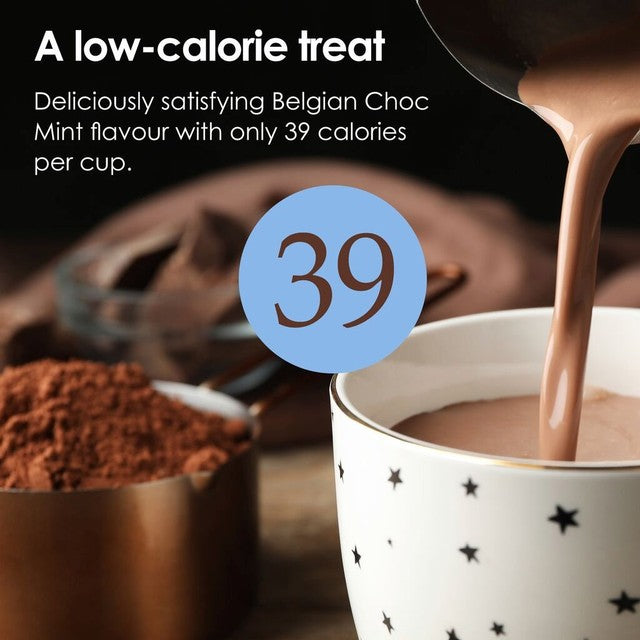 Options mint hot chocolate drink 220g, imported from the UK