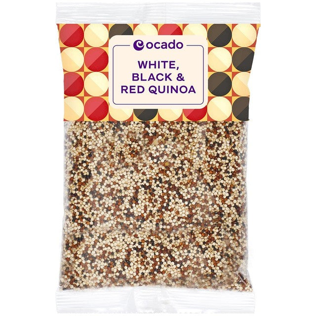 Ocado white black red mixed quinoa 300g, imported from the UK