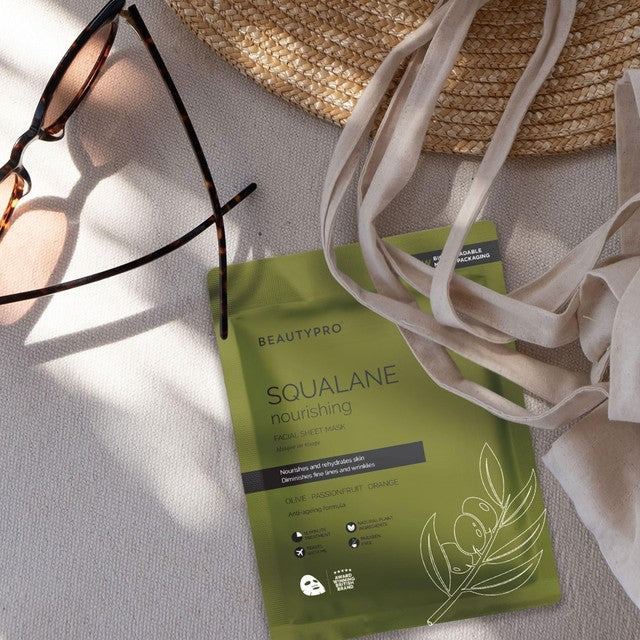 BeautyPro Squalane Nourishing Face Sheet Mask 30g - British product