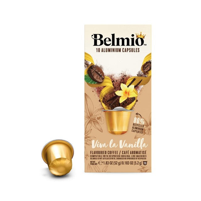 Belmio Viva La Vanilla coffee pods 10 count - British product