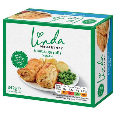 Linda McCartney Cumberland-style Vegetarian Sausage Rolls 342g