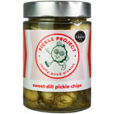 Pickle Project sweet dill pickle chips, imported from the UK